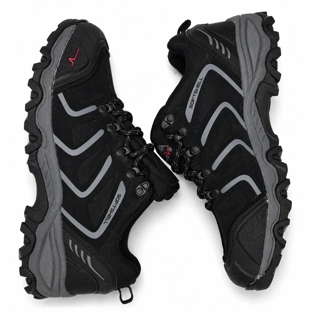 Nortiv 8 Waterproof Softshell Hiking Shoes Mens Size 7‎ Black Lightweight 160448